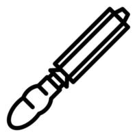 Building chisel icon, outline style vector