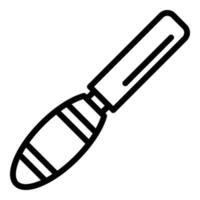 Carpentry chisel icon, outline style vector