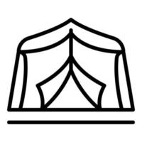 Garden tent icon outline vector. Pavilion marquee vector