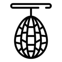 Trash net icon, outline style vector