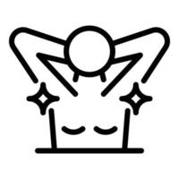 Clean armpits icon, outline style vector