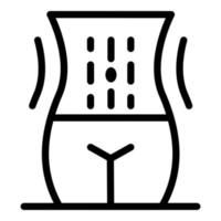 Body hair removal icon, outline style vector