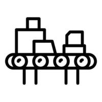 Garbage sorting icon, outline style vector