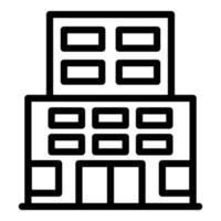 Prison building icon, outline style vector