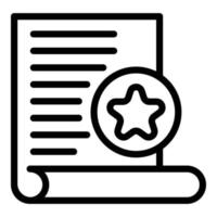 Investigator paper icon, outline style vector