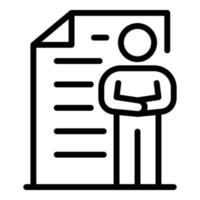 Startup benefit icon, outline style vector
