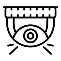Security indoor camera icon, outline style vector