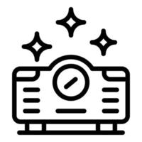 Cinema projector icon, outline style vector