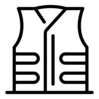 Scout vest icon, outline style vector