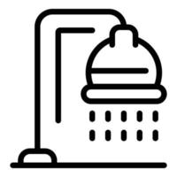 Shower icon, outline style vector