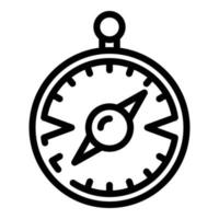 Compass icon, outline style vector