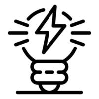 New idea icon, outline style vector