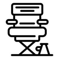 Producer chair icon, outline style vector