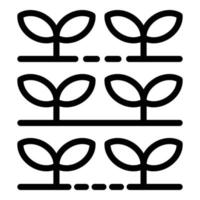 Garden plants producer icon, outline style vector