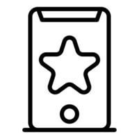 Custom project smartphone icon, outline style vector