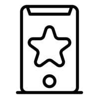 Custom project smartphone icon, outline style vector