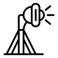 Audio megaphone icon, outline style vector