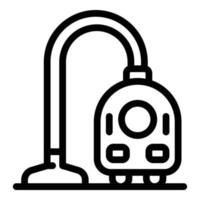 Vacuum cleaner icon, outline style vector