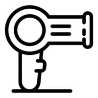 Hair dryer icon, outline style vector