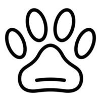 Pets allowed icon, outline style vector