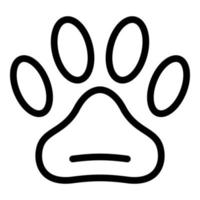 Pets allowed icon, outline style vector