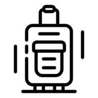 Baggage icon, outline style vector
