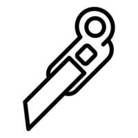 Steel cutter icon, outline style vector