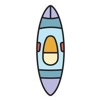 Kayak icon color outline vector