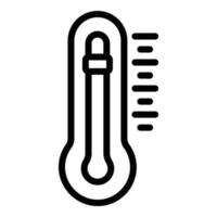 Thermometer icon, outline style vector