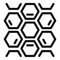 Honeycombs icon, outline style vector