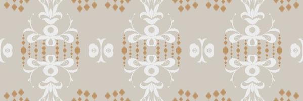 Motif ikat flower batik textile seamless pattern digital vector design for Print saree Kurti Borneo Fabric border brush symbols swatches party wear