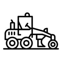 Business grader machine icon, outline style vector