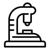 Microscope icon, outline style vector