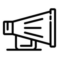 Recruiter megaphone icon, outline style vector