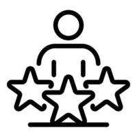 Talent employer icon, outline style vector