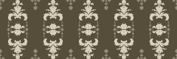 Ikkat or ikat flower batik textile seamless pattern digital vector design for Print saree Kurti Borneo Fabric border brush symbols swatches cotton
