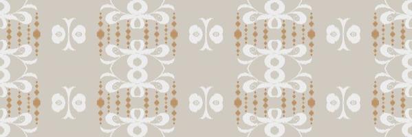 motivo textil batik ikat flor patrón sin costuras diseño vectorial digital para imprimir saree kurti borneo borde de tela símbolos de pincel muestras elegantes vector