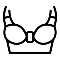 Corset bra icon, outline style vector