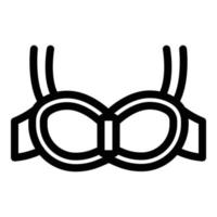 Comfortable bra icon, outline style vector
