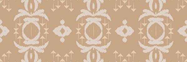 ikat textura batik textil patrón sin costuras diseño vectorial digital para imprimir saree kurti borde de tela símbolos de pincel muestras de algodón vector