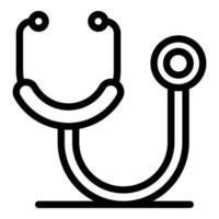 Stethoscope icon, outline style vector