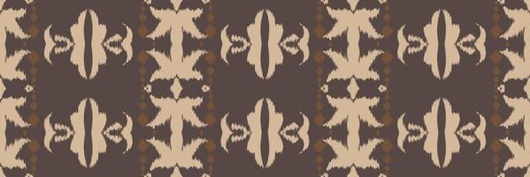 Batik Textile ikat frame seamless pattern digital vector design for Print saree Kurti Borneo Fabric border brush symbols swatches designer