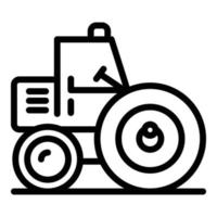 Industry road roller icon, outline style vector