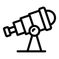 Spyglass icon, outline style vector
