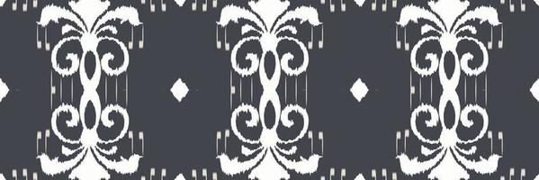 ikat diamante batik textil patrón sin costuras diseño vectorial digital para imprimir saree kurti borneo borde de tela símbolos de pincel muestras con estilo vector