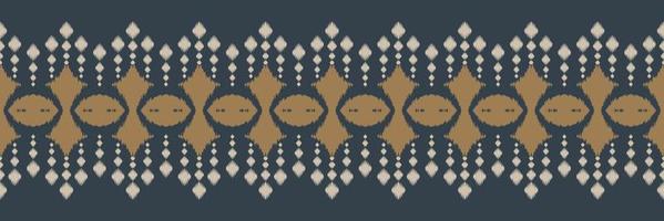 patrón sin costuras de chevron tribal de borde ikat. étnico geométrico ikkat batik vector digital diseño textil para estampados tela sari mughal cepillo símbolo franjas textura kurti kurtis kurtas