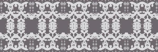 Ethnic ikat frame batik textile seamless pattern digital vector design for Print saree Kurti Borneo Fabric border brush symbols swatches cotton
