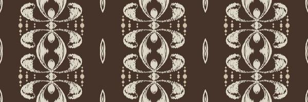 batik textil étnico ikat raya de patrones sin fisuras diseño vectorial digital para imprimir saree kurti borneo borde de tela símbolos de pincel muestras diseñador vector