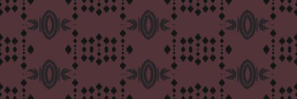 textil batik ikkat o ikat damasco patrón sin costuras diseño vectorial digital para imprimir saree kurti borneo borde de tela símbolos de pincel muestras de algodón vector