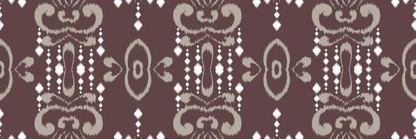 ikat raya batik textil patrón sin costuras diseño vectorial digital para imprimir saree kurti borde de tela símbolos de pincel muestras diseñador vector